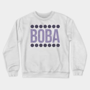 Taro Boba Balls Typography Crewneck Sweatshirt